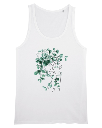 Green Head Feminin White