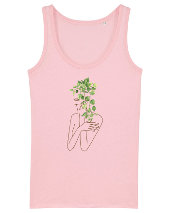 Silueta Green Feminin Cotton Pink