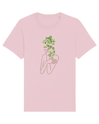 Silueta Green Feminin Cotton Pink