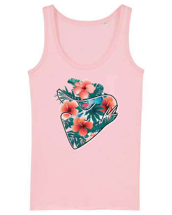 Hawaii Flowers Feminin Cotton Pink