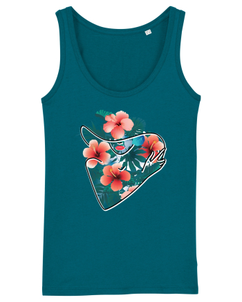 Hawaii Flowers Feminin Ocean Depth