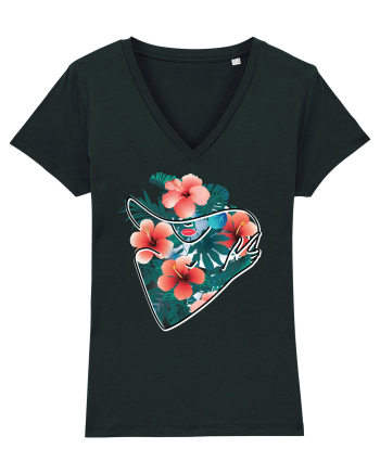 Hawaii Flowers Feminin Black