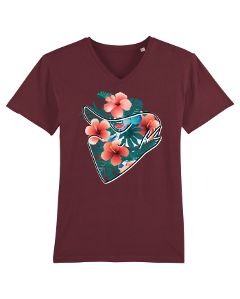 Hawaii Flowers Feminin Burgundy