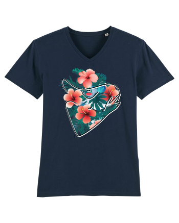 Hawaii Flowers Feminin French Navy