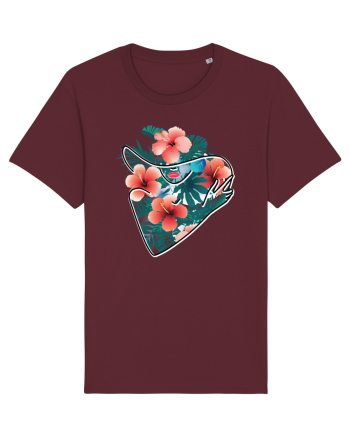 Hawaii Flowers Feminin Burgundy