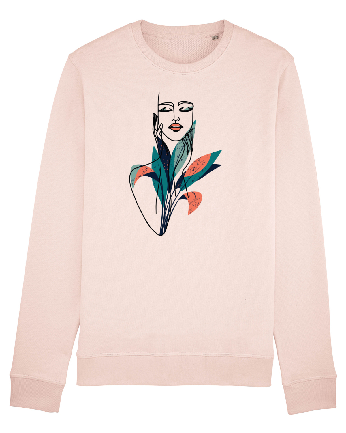Bluză mânecă lungă Unisex Rise Candy Pink