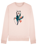 Red Floral Feminin Bluză mânecă lungă Unisex Rise