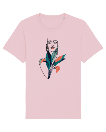 Red Floral Feminin Cotton Pink
