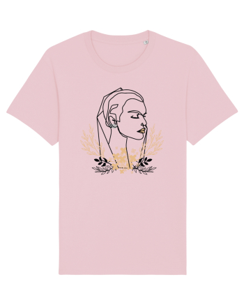 Orange Floral Head Cotton Pink