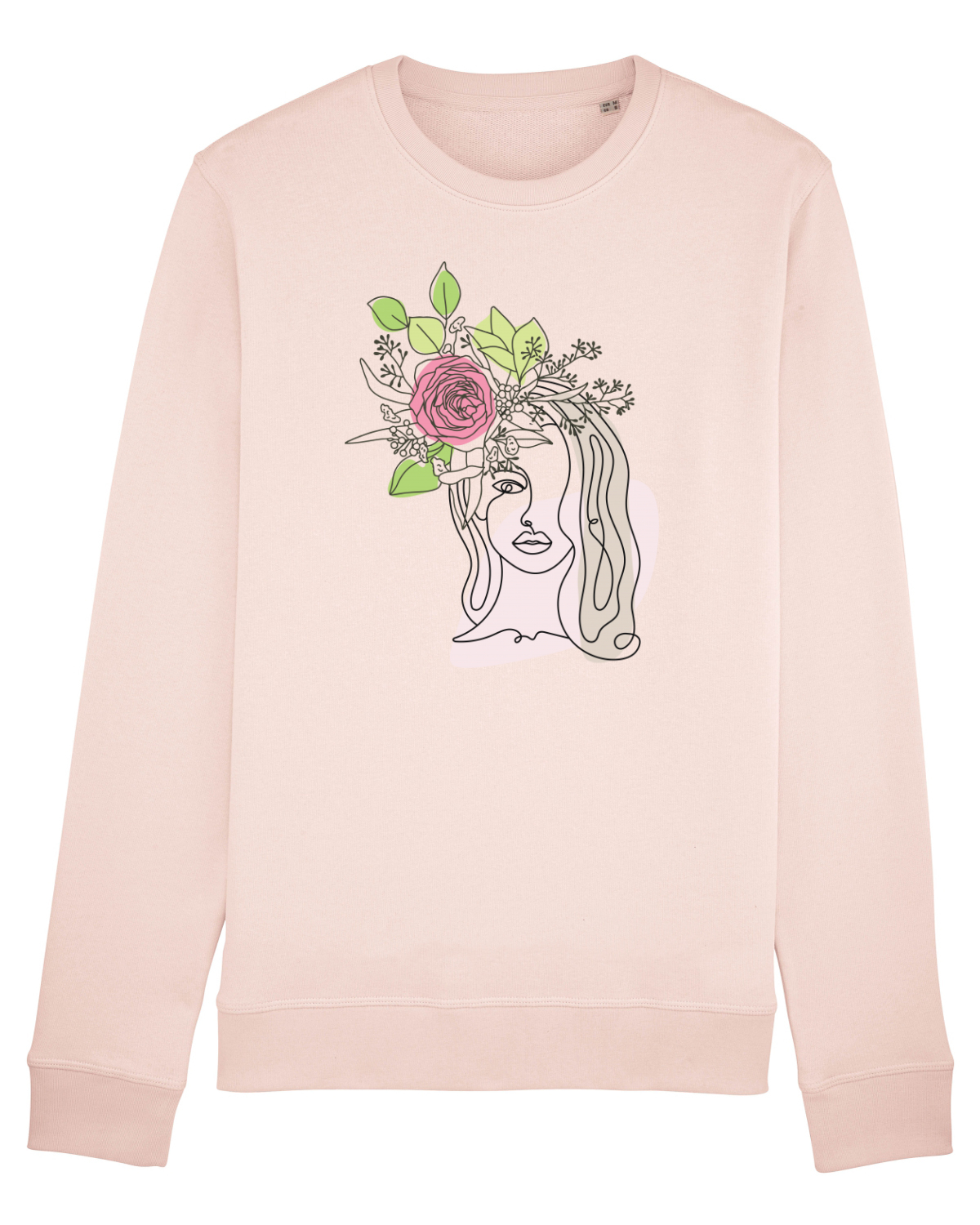 Bluză mânecă lungă Unisex Rise Candy Pink