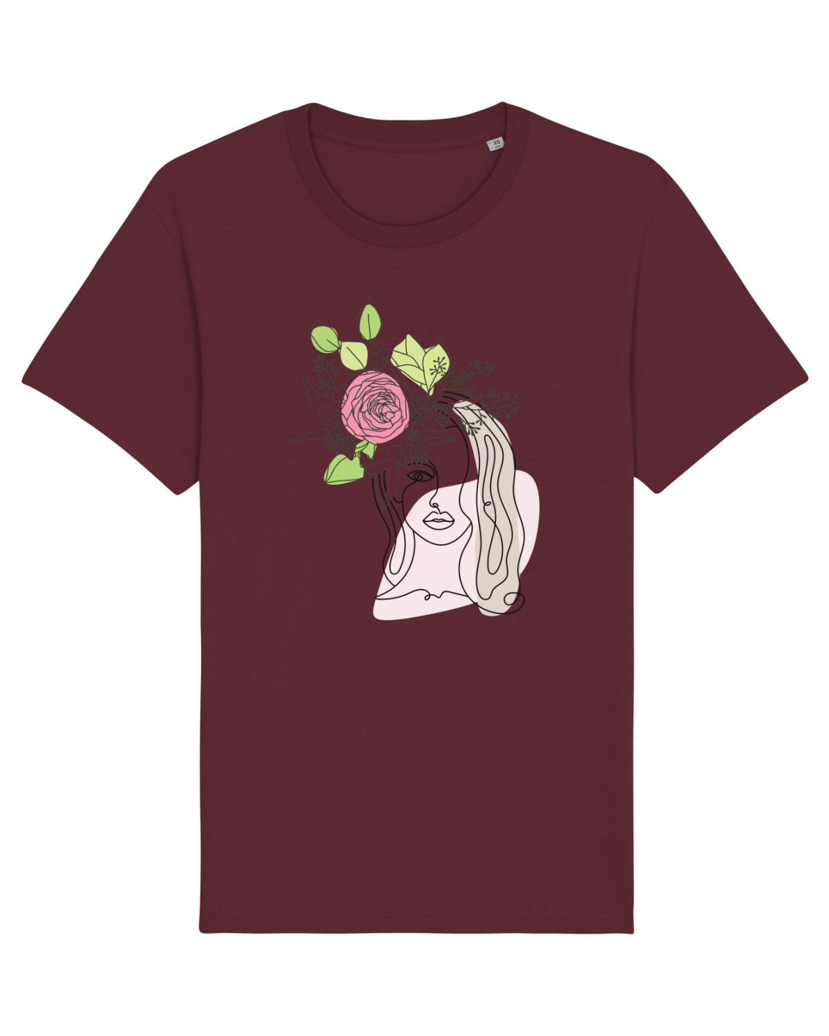 Tricou mânecă scurtă Unisex Rocker Burgundy