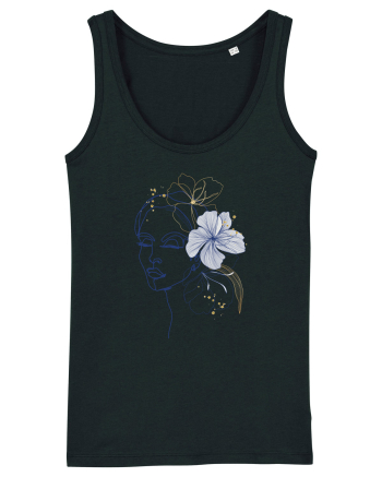 Hibiscus Blue Feminin Black