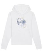 Hibiscus Blue Feminin Hanorac Unisex Drummer