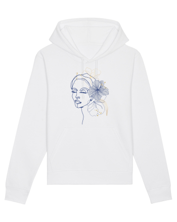 Hibiscus Blue Feminin White