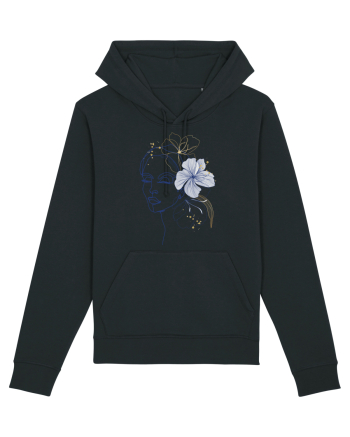 Hibiscus Blue Feminin Black