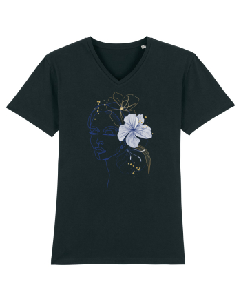 Hibiscus Blue Feminin Black