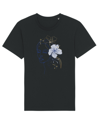Hibiscus Blue Feminin Black