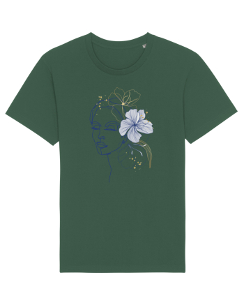 Hibiscus Blue Feminin Bottle Green