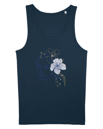 Hibiscus Blue Feminin Navy