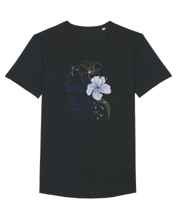 Hibiscus Blue Feminin Black