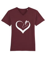 Horse Heart Tricou mânecă scurtă guler V Bărbat Presenter