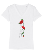 Silueta Mac Tricou mânecă scurtă guler V Damă Evoker