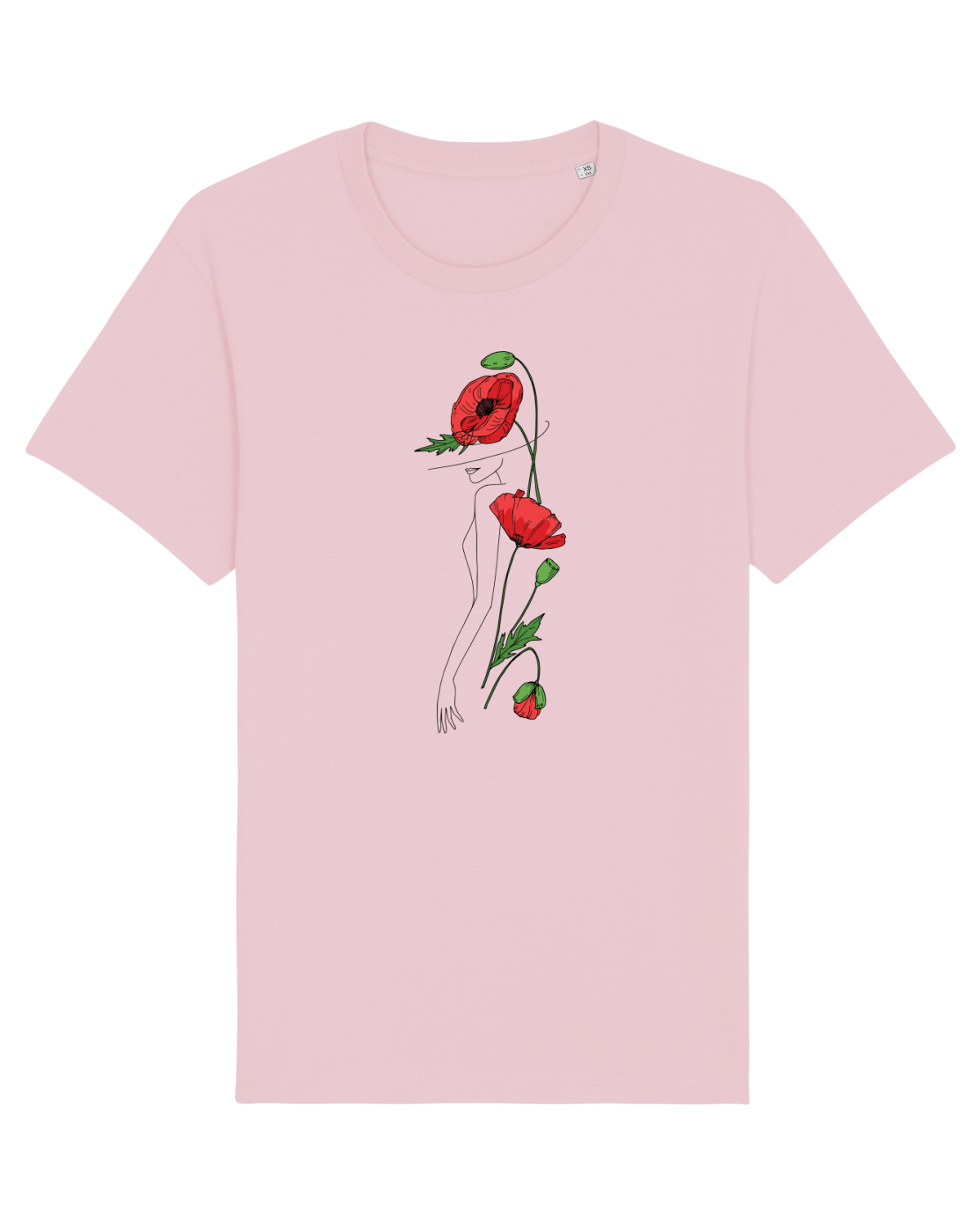Tricou mânecă scurtă Unisex Rocker Cotton Pink