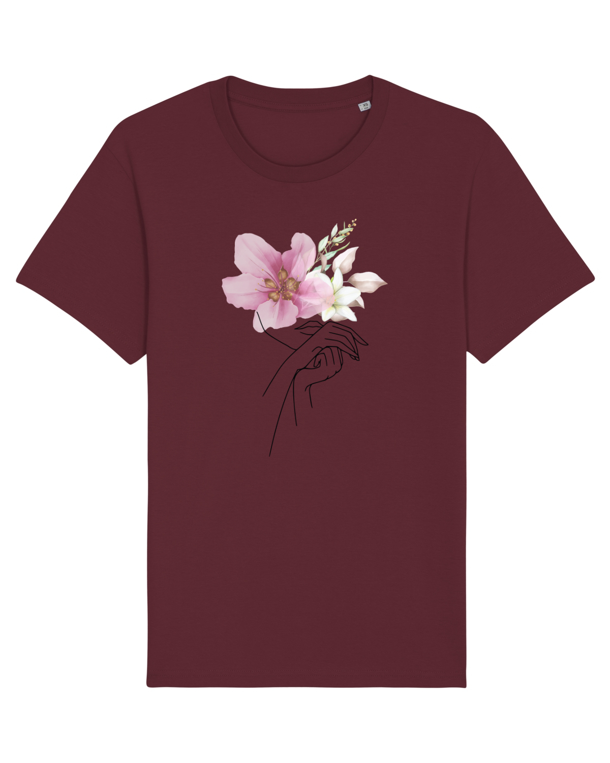 Tricou mânecă scurtă Unisex Rocker Burgundy