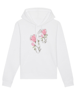 Pink Silueta Floral Hanorac Unisex Drummer