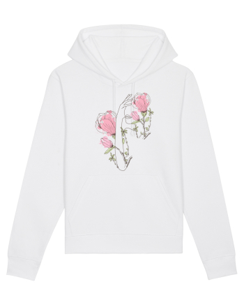 Pink Silueta Floral White
