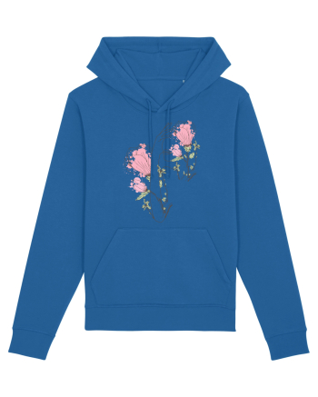 Pink Silueta Floral Royal Blue