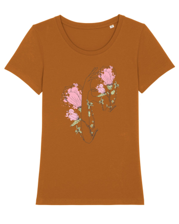 Pink Silueta Floral Roasted Orange