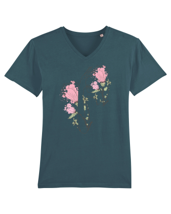 Pink Silueta Floral Stargazer