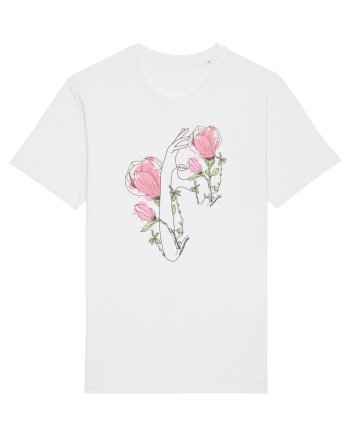 Pink Silueta Floral White