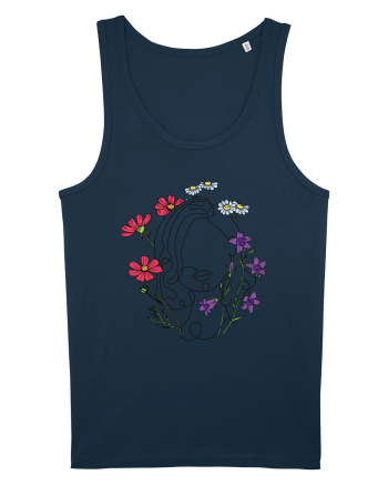 Colorat Head Feminin Navy