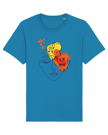 Red Head Floral Azur