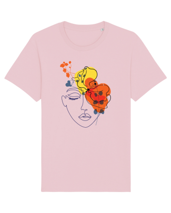 Red Head Floral Cotton Pink