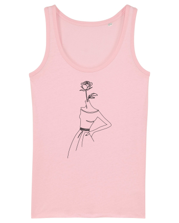 Rose Dress Feminin Cotton Pink