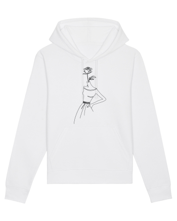 Rose Dress Feminin White