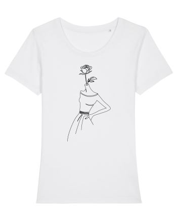 Rose Dress Feminin White