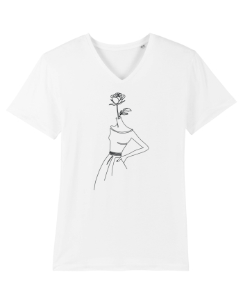 Rose Dress Feminin White