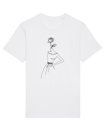 Rose Dress Feminin White