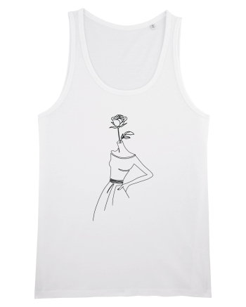 Rose Dress Feminin White