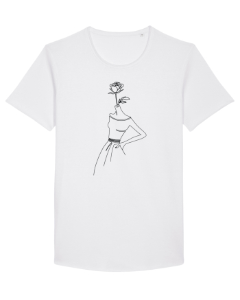 Rose Dress Feminin White