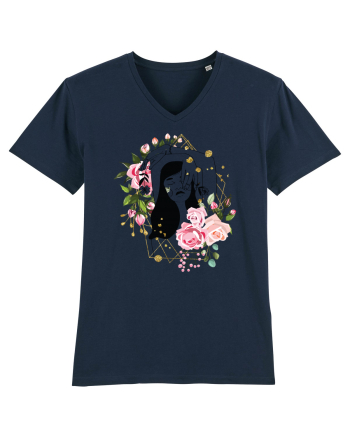 Rose Head Dreams French Navy