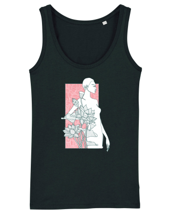 Silueta Floral Pink Black