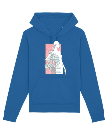 Silueta Floral Pink Royal Blue