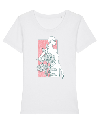 Silueta Floral Pink White