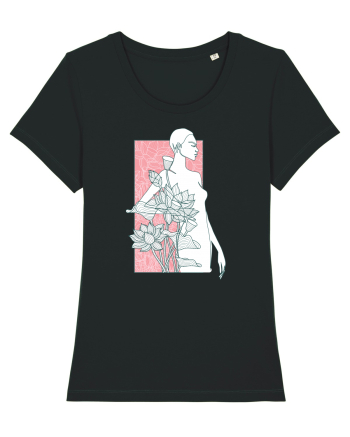 Silueta Floral Pink Black