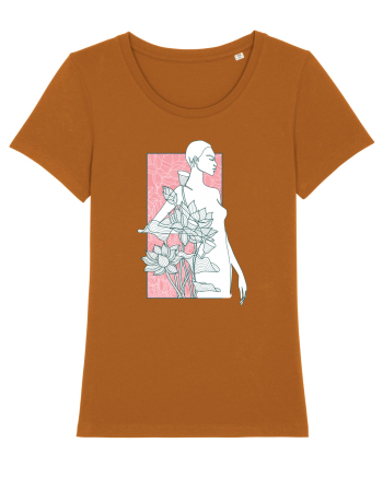 Silueta Floral Pink Roasted Orange